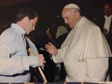 Alex Campbell visitó al  Papa Francisco