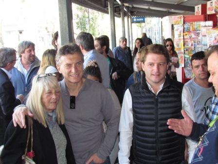 Macri recorrió la zona con los tres principales referentes PRO de la región, Alex Campbell en San Fernando