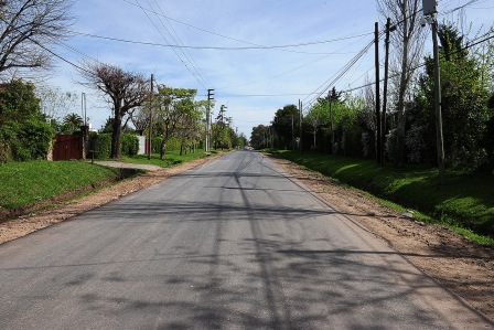 Finaliza la pavimentación de la avenida Alvear, en Benavídez