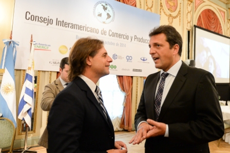 Massa participó de un almuerzo organizado por el Consejo Interamericano de Comercio y Producción (CICYP), junto al candidato a presidente de Uruguay por el Partido Nacional, Luis Alberto Lacalle Massa participó de un almuerzo organizado por el Consejo Interamericano de Comercio y Producción (CICYP), junto al candidato a presidente de Uruguay por el Partido Nacional, Luis Alberto Lacalle