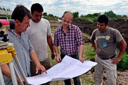 El Reservorio Hidráulico de Villa Jardín, en su última etapa de construcción 