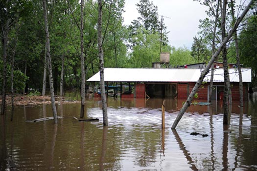 Asistencia para los vecinos de Dique Luján y Villa La Ñata afectados por el temporal