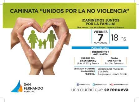 Caminata en San Fernando: “Unidos por la No Violencia” Caminata en San Fernando: “Unidos por la No Violencia”