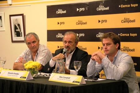 Amadeo participó de una charla junto al candidato a Intendente de San Fernando, Alex Campbell y Juan Carlos Biscay