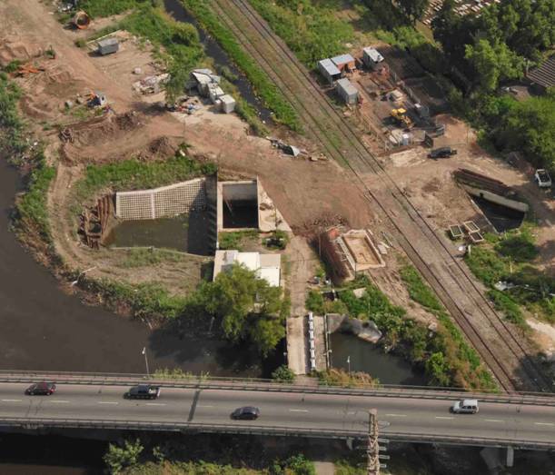 Avanzan las obras del Aliviador Pavón en Boulogne