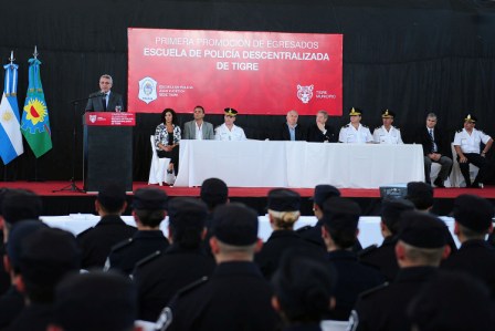 Egresó la primera camada de la policía descentralizada de Tigre
