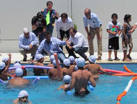 Luis Andreotti y Sergio Massa inauguraron el Polideportivo N°5 de San Fernando