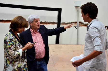 Luis Andreotti visitó la construcción de una nueva Unidad de Desarrollo Infantil