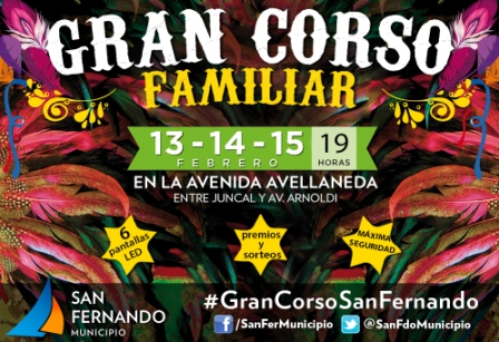 Se viene el Gran Corso Familiar de San Fernando Se viene el Gran Corso Familiar de San Fernando
