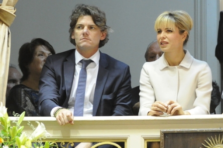 Nicolas Scioli y Karina Rabolini en la Apertura de la Asamblea 2015.
