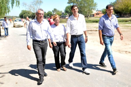 Julio Zamora supervisó las obras realizadas en Troncos del Talar Julio Zamora supervisó las obras realizadas en Troncos del Talar
