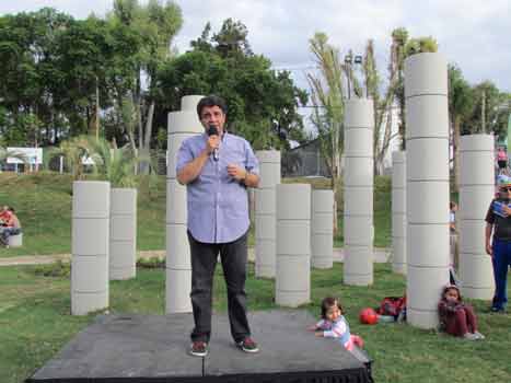 Jorge Macri inauguró el retén hidráulico Plaza La Paz