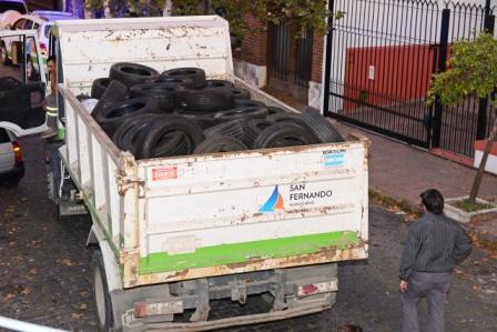 Desbarataron una banda de roba ruedas en San Fernando, 2.000 neumáticos secuestrados