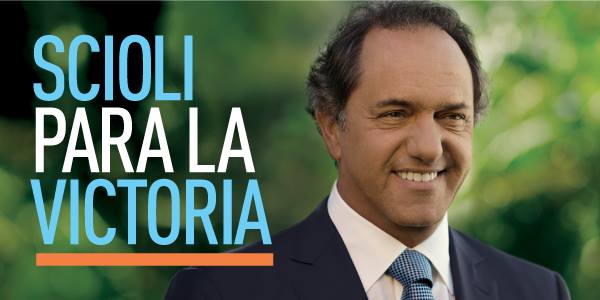 Scioli difunde un nuevo afiche de la candidatura presidencial