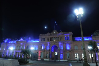 La Casa Rosada se iluminará esta noche de color azul por el día mundial del autismo La Casa Rosada se iluminará esta noche de color azul por el día mundial del autismo