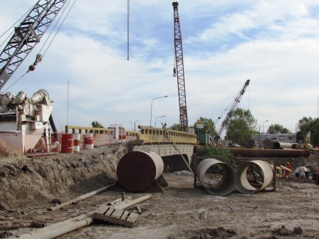 Avanzan las obras sobre el Río Reconquista y el Nuevo Puente Doble Mano “Taurita” Avanzan las obras sobre el Río Reconquista y el Nuevo Puente Doble Mano “Taurita”