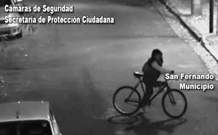 San Fernando: sin saber andar en bicicleta intentó robar una, pero fue detenida gracias a las cámaras de seguridad
