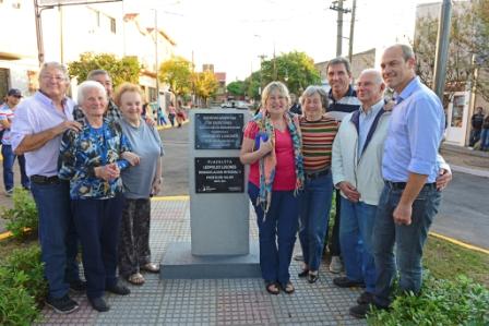 San Fernando inauguró la renovada Plazoleta Leopoldo Lugones 
