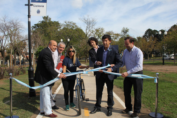 Se inauguró un nuevo tramo de ciclovías en San Isidro Se inauguró un nuevo tramo de ciclovías en San Isidro