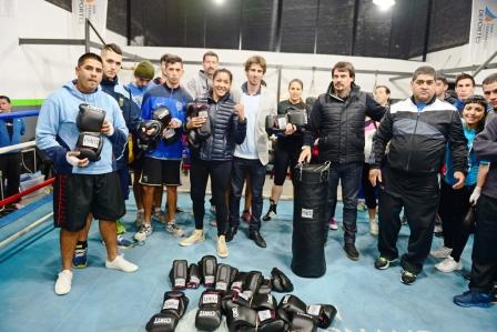 Se realizó la primera exhibición del año en la Escuela Municipal de Boxeo de San Fernando Se realizó la primera exhibición del año en la Escuela Municipal de Boxeo de San Fernando