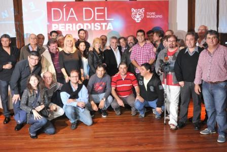 Julio Zamora festejó el Día del Periodista en Tigre