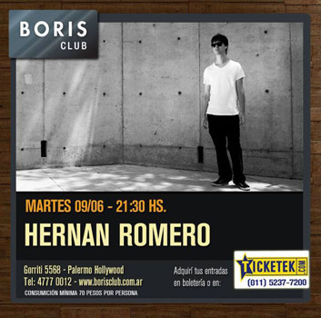 Hernán Romero desnuda sus “Sesiones Secretas” en el Boris Club Hernán Romero desnuda sus “Sesiones Secretas” en el Boris Club