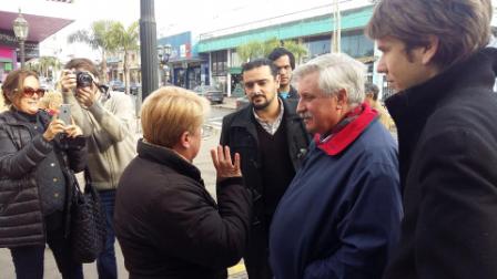 Ernesto Casaretto recorrió el centro de Benavidez Ernesto Casaretto recorrió el centro de Benavidez