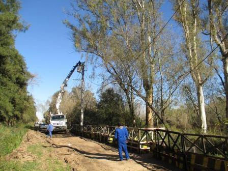 Nuevo trazado eléctrico subterráneo en el delta
