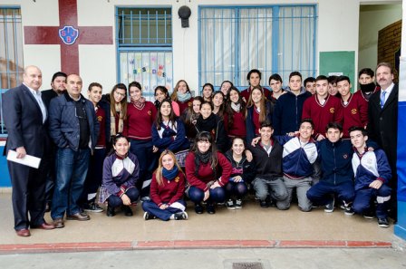 Concejales, consejeros escolares, docentes y alumnos en el Colegio San Juan Bosco Concejales, consejeros escolares, docentes y alumnos en el Colegio San Juan Bosco