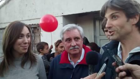 Eugenia Vidal, Ernesto Casaretto y Segundo Cernadas en el Barrio Las Tunas  