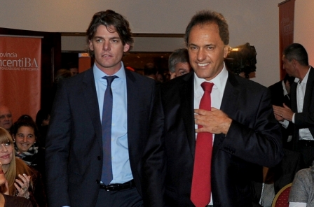 Nicolás y Daniel Scioli Nicolás y Daniel Scioli