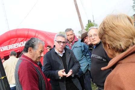 Zamora recorrió Rincón de Milberg y dialogó con vecinos