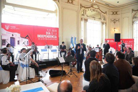 La orquesta infanto juvenil festejó el día de la independencia en Tigre