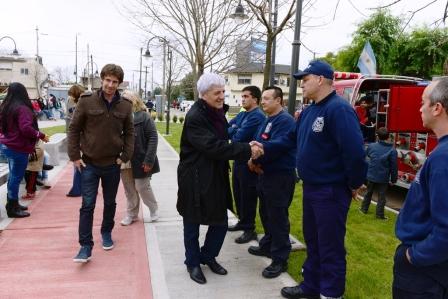 Luis Andreotti inauguró la Nueva Plaza Juan Manuel de Rosas del barrio Aviación 