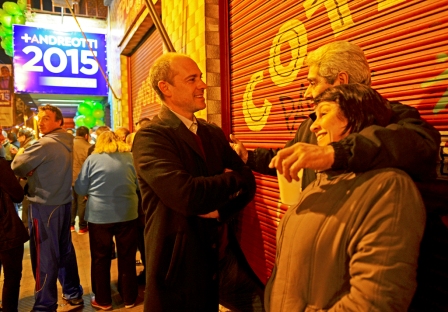 Juan Andreotti y Santiago Aparicio, presentes en la inauguración de un nuevo local del Frente Renovador en Virreyes