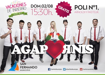 Agapornis se presentará gratis en San Fernando Agapornis se presentará gratis en San Fernando