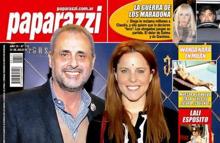 Jorge Rial confirmó su romance con Agustina Kämpfer un una tapa en su revista