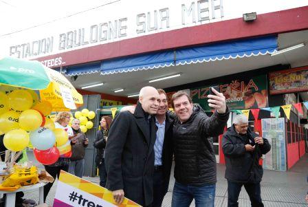 Larreta y Santilli junto a Montenegro en San Isidro