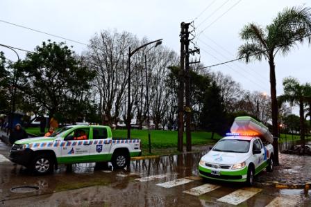 San Fernando desplegó un importante operativo de prevención ante la sudestada San Fernando desplegó un importante operativo de prevención ante la sudestada
