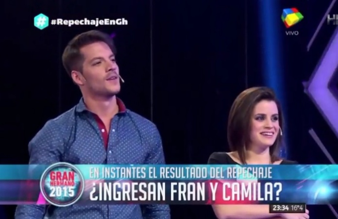 Francisco y Camila ingresan de nuevo a la Casa de Gran Hermano Francisco y Camila ingresan de nuevo a la Casa de Gran Hermano