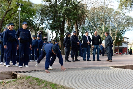 La Policía Local de San Fernando comenzó a entrenarse en las plazas La Policía Local de San Fernando comenzó a entrenarse en las plazas