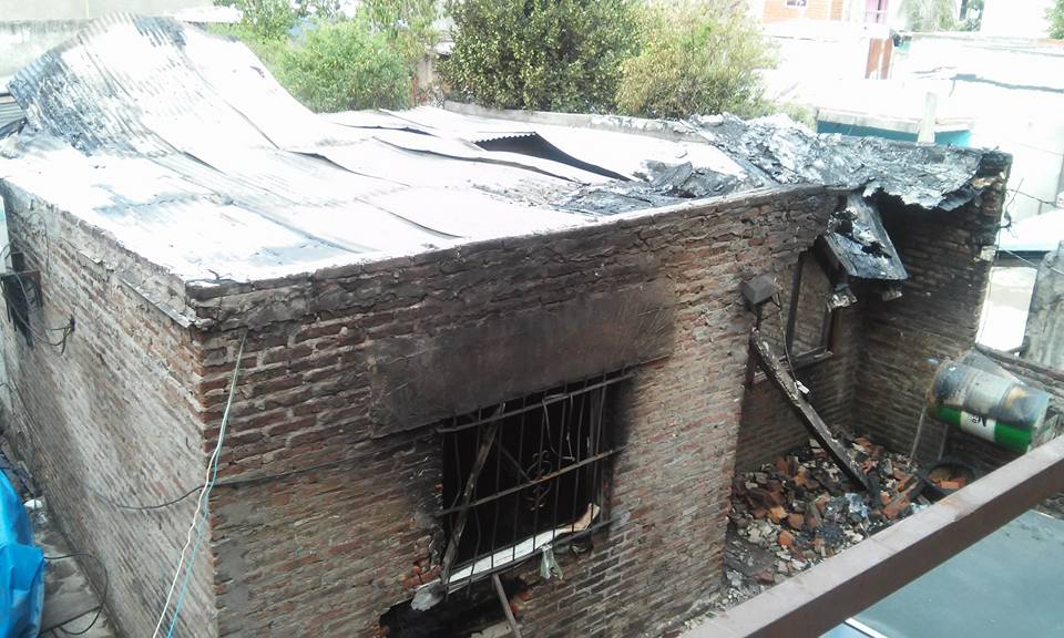 Trágico incendio en Bancalari Trágico incendio en Bancalari