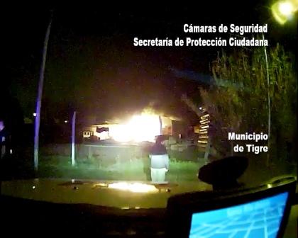 Video: Actuación del sistema de Emergencia ente el incendio de un aserradero en Tigre