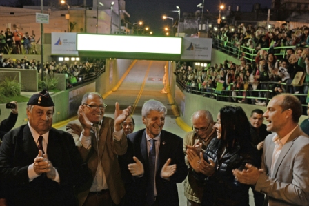 Luis Andreotti inauguró el Nuevo Túnel de la Avenida Avellaneda junto a miles de vecinos