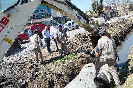 Julio Zamora recorrió obras hidráulicas en Don Torcuato Julio Zamora recorrió obras hidráulicas en Don Torcuato