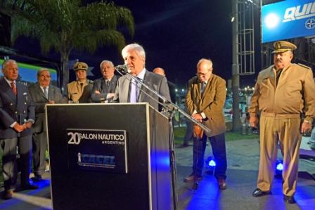 Luis Andreotti inauguró el 20 Salón Náutico en San Fernando
