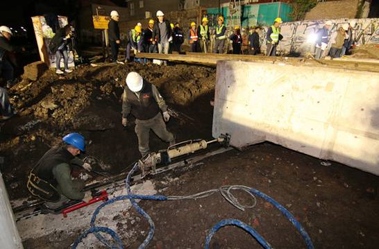 Se realizó el montaje de los puentes ferroviarios del túnel de Beccar Se realizó el montaje de los puentes ferroviarios del túnel de Beccar