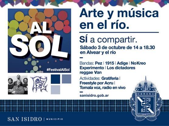 “Festival al Sol”, arte y música en el río de San Isidro “Festival al Sol”, arte y música en el río de San Isidro