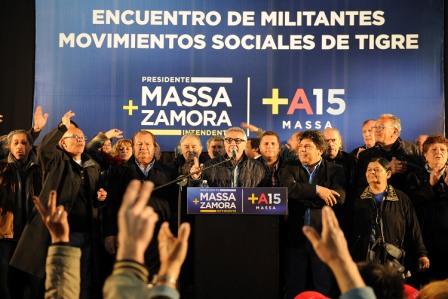 En un encuentro con más de 2000 militantes, los movimientos sociales locales apoyaron al Intendente de Tigre, Julio Zamora que agradeció las manifestaciones de aliento y convocó a todos los vecinos a continuar con el trabajo de cara al 25 de octubre.
En un encuentro con más de 2000 militantes, los movimientos sociales locales apoyaron al Intendente de Tigre, Julio Zamora que agradeció las manifestaciones de aliento y convocó a todos los vecinos a continuar con el trabajo de cara al 25 de octubre.