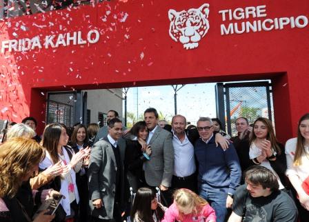 Julio Zamora y Sergio Massa inauguraron el Centro de Rehabilitación “Frida Kahlo” 